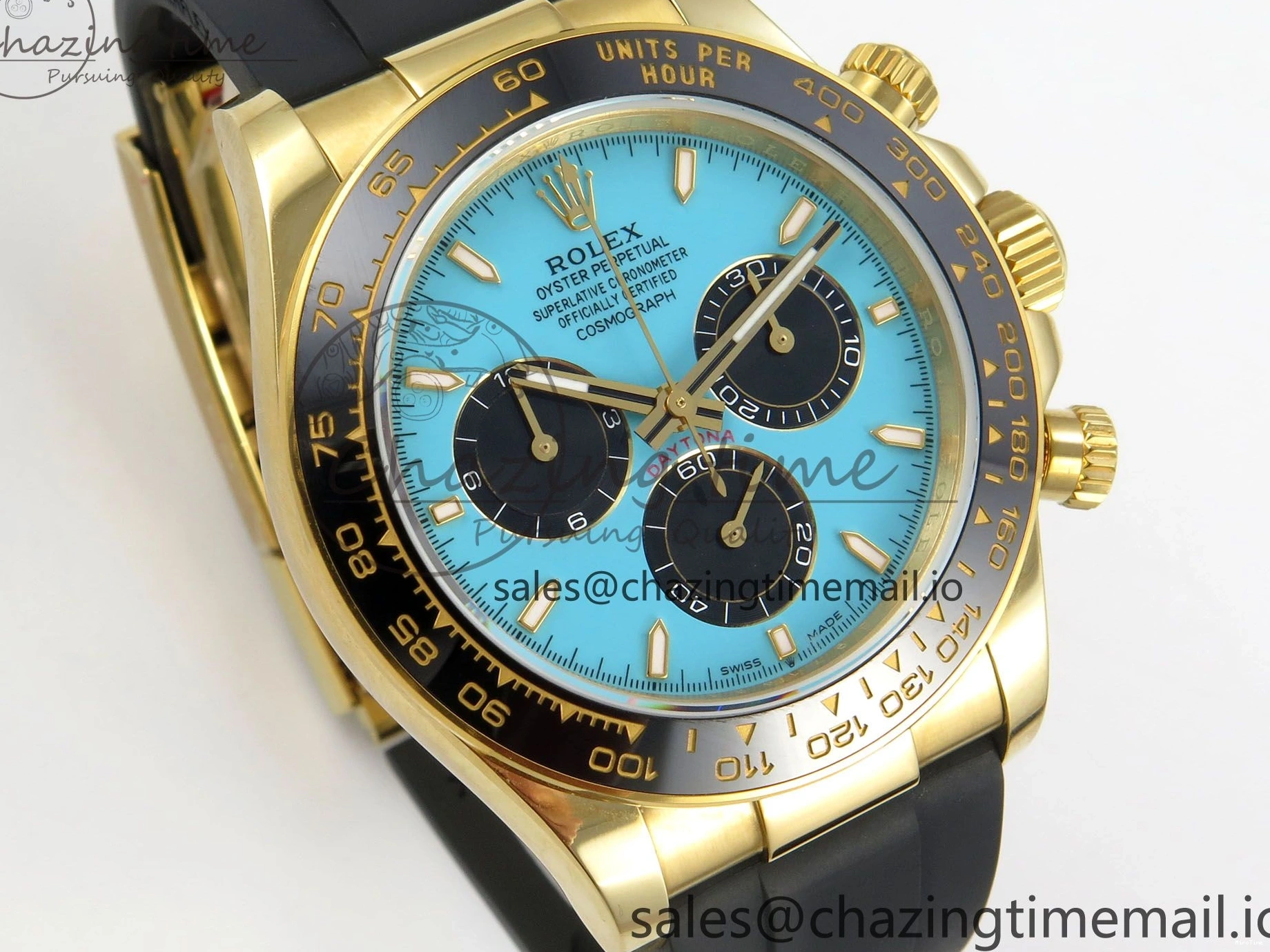 MiroTime 0315 Daytona 126518 Gain Weight SWF 1:1 Best Edition Tiffany Turquoise Blue Dial Sticks Markers on Oysterflex Strap SH Sleek 150